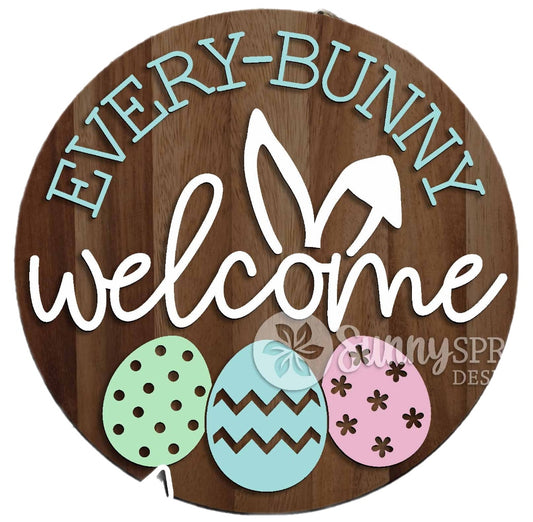 Door Hanger - Every Bunny Welcome