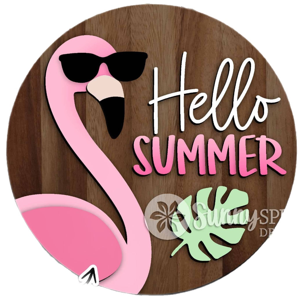 Door Hanger - Flamingo